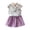 Purple, variant on Fesfesfes Toddler Kids Baby Girl Outfits Clothes Embroidery Cheongsam Shirt Tops and Skirt Set Spring Sale