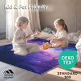 thumbnail image 4 of ODIKA 4'x6' Machine Washable Non-Slip Area Rug, Striking Starfield Visual Experience High Traffic Rug, Purple, 19009, 4 of 5