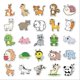 thumbnail image 4 of 50pcs Cartoon Animal Stickers - For Phone and Books, 4 of 5