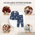 thumbnail image 7 of Lsque Dragon Pattern Long Sleeve Pajama Set for Women - Soft 2-Piece Sleepwear and Loungewear Set with Pockets, Comfy Nightwear-X-Large, 7 of 7