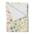 thumbnail image 2 of Modern Art Soft Flannel Fleece Throw Blanket, Grunge Polka Dots Spots Backdrop Motif Retro Nostalgic Aesthetic Image Print, Cozy Plush for Indoor and Outdoor Use, 50" x 60", Multicolor, by Ambesonne, 2 of 5