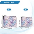 thumbnail image 4 of FORMRS 13-13.3 inch Laptop Sleeve Case Soft Carrying Quilted Computer Bag Cover, Purple Marble Pattern, 4 of 7