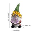 thumbnail image 4 of Estatua de elfo de resina, artesanía, luz Solar, flor, enanos, esculturas, decoración del césped del hogar Likrtyny Libre de BPA, 4 of 9