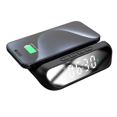thumbnail image 2 of Multi-Functional Charger,Desktop Clock Mobile Phone Wireless Charger,Digital Display 2-in-1 Clock Wireless Charger Black, 2 of 6