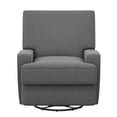 thumbnail image 5 of Baby Relax Rylan 4-in-1 Swivel Glider Rocker Recliner Chair, Dark Gray Velvet, 5 of 20