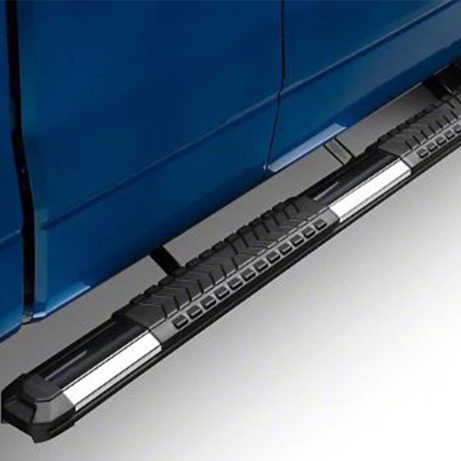 Black Horse Silver Aluminum Cutlass Running Boards Compatible with 2015-2024 Chevrolet Colorado/GMC Canyon Crew Cab