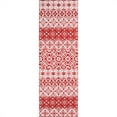 thumbnail image 2 of BERTHMEER 2'X8' Christmas Runner Rug for Indoor Hallway Entrance Entryway Hallway Kitchen Low Pile Soft Washable Non-slip Rug,Snowflake Red and White, 2 of 7