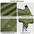 thumbnail image 5 of Pakunoda 12' X 20' Carport Canopy Replacement Cover, Portable Car Garage Shelter Party Top Tent with 34PC Ball Bungees, Light Green (Only Cover, Frame Not Included), 5 of 8