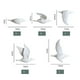thumbnail image 5 of 273d pájaros de cerámica en forma de decoraciones colgantes de pared montados en la pared artesanías de pared caseras simples, 5 of 5
