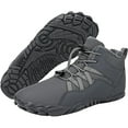thumbnail image 2 of XIMIN Winter Barefoot Hiking Boots Slip On Warm Zero Drop Snow Boot Wide Toe Box Ankle Boots Minimalist Waterproof Shoes Five Finger Sneakers Hike Shoes, 2 of 5