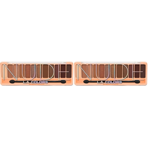 Sombra de ojos L.A. COLORS CES787 Nude pack de 2