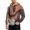 Khaki, variant on Men's Halloween Hoodie Funny Patchwork Stitch Print Drawstring Hooded Loose Trendy Sweatshirts Horror Printed Soft Comfy Hoodies with Front Pockets Gray M