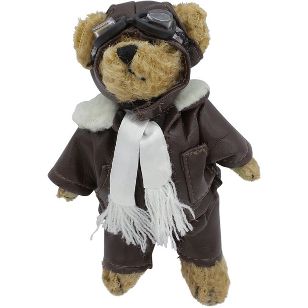 biggles pilot teddy bear