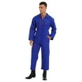 thumbnail image 4 of Aislor Mens Mechanic Uniforms Long Sleeve Zip Up Coverall Stain and Wrinkle Resistant, 4 of 7