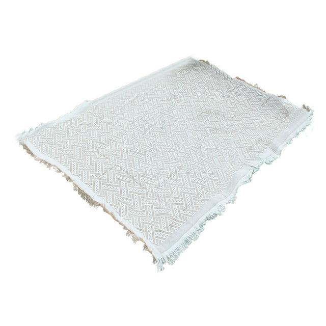 Verdant Touch Manta de camping para picnic al aire libre con flecos de algodón suave cómodo estilo simple para acampar playa 90 x 150