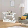 thumbnail image 6 of ZenSports Narrow Console Sofa Table 47'' Modern MDF Entryway Table White, 6 of 10