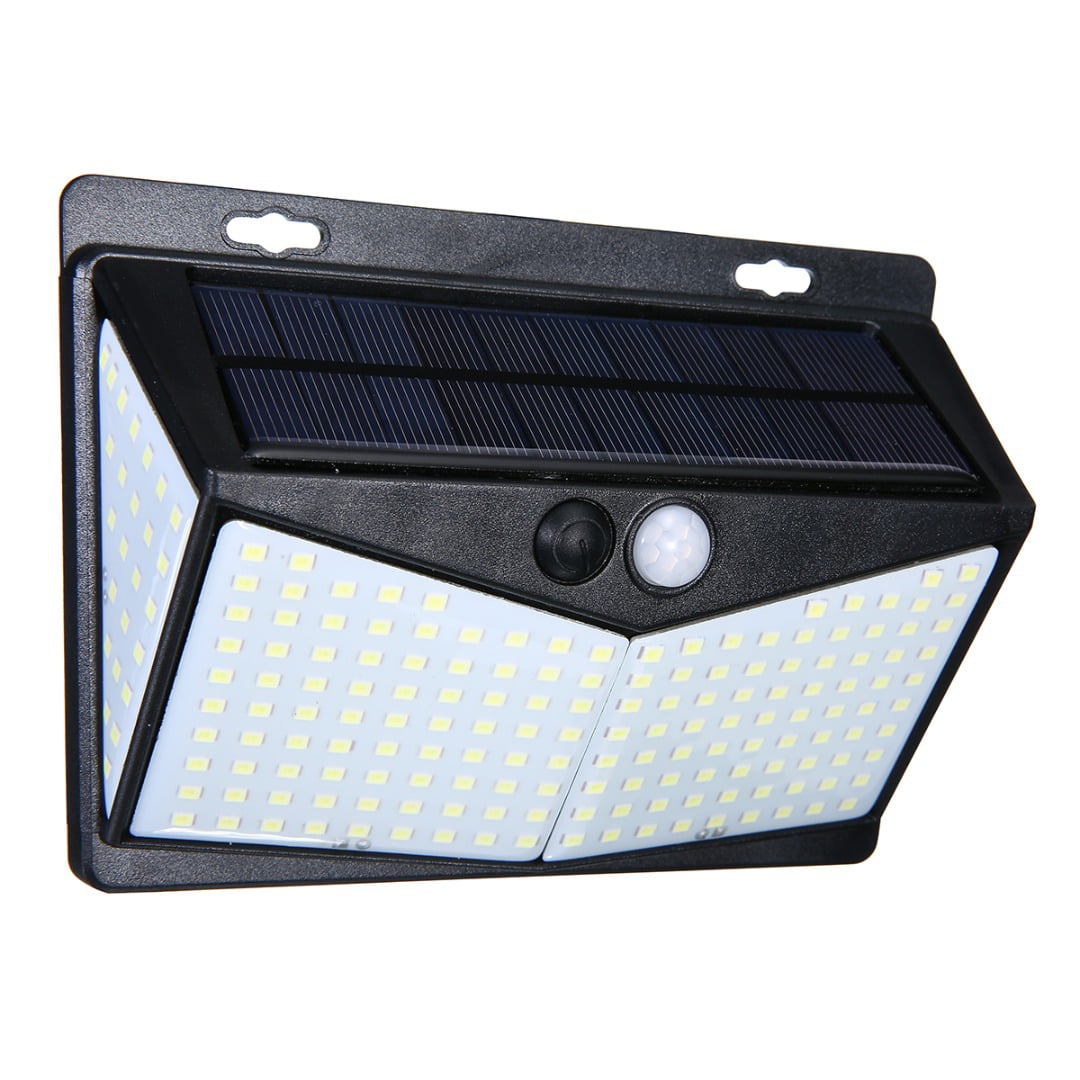 208 LED Solar Power Wall Lights PIR Motion Sensor Outdoor Garden Lamp Waterproof 