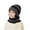Black, variant on FAIWAD Kids Boys Girls Scarf Beanie Hat Set Toddler Winter Thick Knitted Warm 2Piece Outdoor Warm Outfits