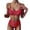 Red, variant on Vedolay Swimsuit for Womens Bikini Sets for Womens Two Piece Swimsuit Low Rise Cutout Adjustable Straps,Red S
