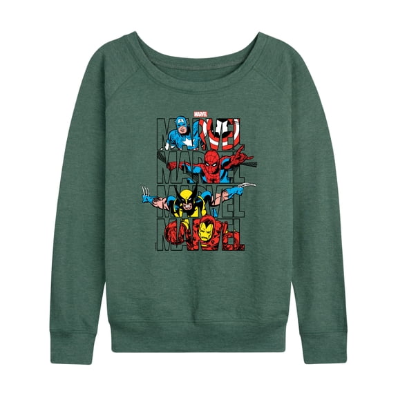 Marvel - Logo Stack - Women's French Terry Pullover Sweatshirt