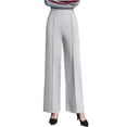 thumbnail image 2 of White Dress Pants Womens Business Casual Pants, Pull on Office Formal Elastic Waist Plus Size Slacks Ladies Work Slacks with Pockets S-2XL, 2 of 6