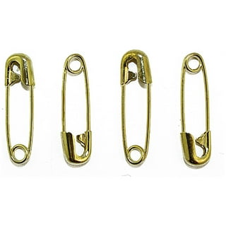 300X Small Safety Pins Gold Color 18mm Brass Metal Sewing Craft Mini Pins YL