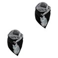 thumbnail image 4 of Guardoinrt Écharpes Écharpe Style Rétro Décontracté Enveloppe de Tête Chaude Coton Foulard Chat 175CM 2Set, 4 of 6