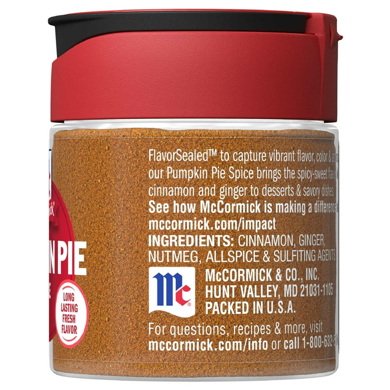 McCormick Kosher Pumpkin Pie Spice, oz Bottle