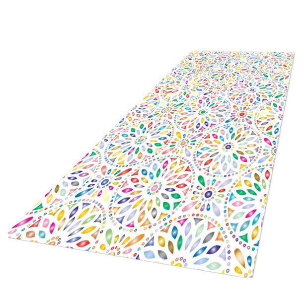 Alfombras rectangulares en liquidación. Decoración para el hogar. Felpudos, pasillos, alfombras de baño, mesitas de noche, porches, lavanderías, entradas y casas de campo. flor 40x120cm