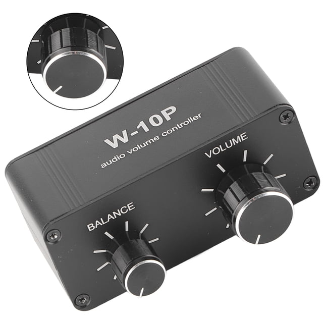 Amplificador de altavoces, material de metal mini amplificador estéreo de interfaz múltiple enchufe y reproducción de control de control de música de reduccióna de ruido para karaoke