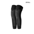 thumbnail image 3 of Qarigey 2 uds Protector antideslizante elasticidad Brace compresión pierna manga ciclismo fútbol correr baloncesto femenino rodillera Accesorios de disfraces Negro/1 par/L Qarigey AP018239-02, 3 of 6