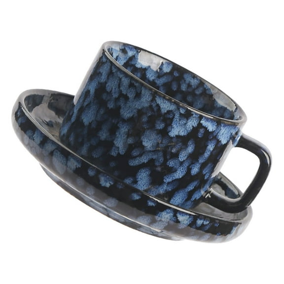 1 Set Ceramic Coffee Cup with Saucer Nordic Style Water Coffee Mug Cappuccino Cup Saucer Set for Home Kitchen Bar