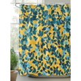 thumbnail image 2 of Fsddascl Flower Leaf Shower Curtain Set - Small 36" x 72" Washable Bathtub Curtain with 12 Hooks, Country Pastoral Floral Botanical Plant Waterproof Fabric Stall Shower Curtains for Bathroom/Bathtub, 2 of 6