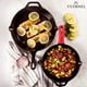 thumbnail image 5 of Juego de sartenes de hierro fundido Cuisinel, 25 cm, 30 cm, presazonadas, 5 of 7