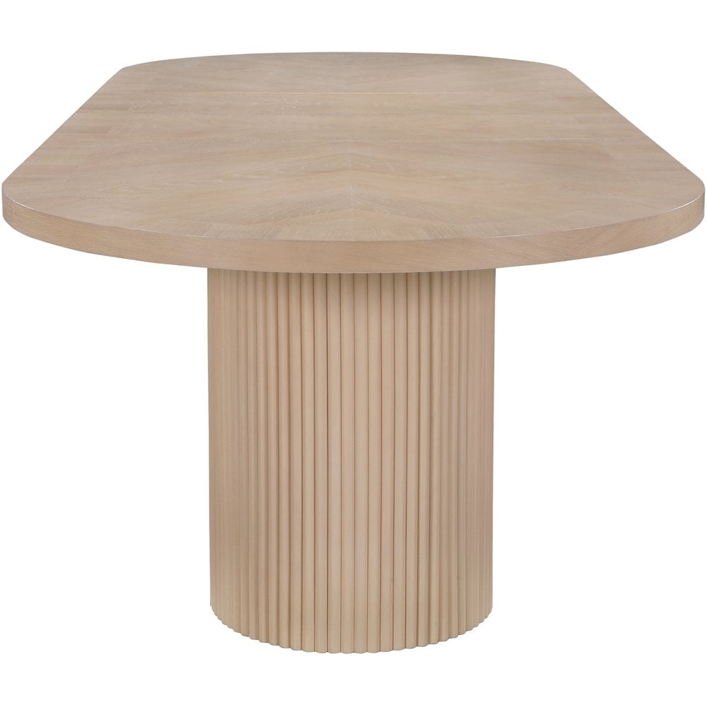 Meridian Furniture Belinda Natural White Oak Wood Dining Table