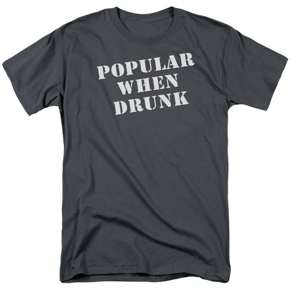 - Popular When Drunk - Short Sleeve Shirt - XXXX-Large