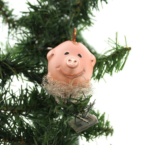 Inge Glas German Savings Clip-On Glass Piggy Bank Ornament German 105314