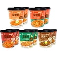 thumbnail image 1 of 5 flavors of Korean Rapokki (Sweet&Mild Spicy, Kimchi, Hot&Spicy, Curry, Jjajang noodle Cup Ramen(10 Cups), 1 of 5