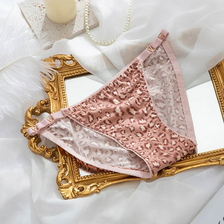 

Mishuowoti 1 Pieces Women Print Lingerie Temptation Low-waist Panties Underwear