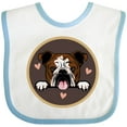 thumbnail image 3 of Inktastic English Bulldog for Dog Lover Girls Baby Bib, 3 of 4