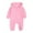 Pink, variant on Odeerbi Winter Hoodies Baby Girls Boys Clothes Romper 2025 Casual Hoody Bear Ears Jumpsuit Pullover Zipper Overalls