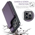 thumbnail image 4 of SaniMore for iPhone 15 Pro Max Wallet Case, RFID Blocking PU Leather Kickstand Credit Slots Flip Folio Protective Case, Double Magnetic Clasp Durable Shockproof Cover for iPhone 15 Pro Max, Purple, 4 of 9
