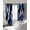 Blue, variant on Blue Black Stripes Blackout Curtains for Bedroom/Living Room, Thermal Insulated Kitchen Curtains, Modern Abstract Ombre Grey White Lines Grommet Darkening Window Treatment Drapes 52"x63"x2
