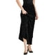 thumbnail image 1 of Falda Maxi de Terciopelo con Lentejuelas de Cintura Alta Elástica INSPIRE CHIC para Mujeres S Negra, 1 of 6