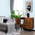 thumbnail image 4 of Costway Mueble de Almacenamiento Aparador Moderno Buffet de 2 Puertas y 1 Cajón para Salón Comedor Entrada 76 x 40 x 78 cm Marrón, 4 of 8