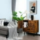 thumbnail image 4 of Costway Mueble de Almacenamiento Aparador Moderno Buffet de 2 Puertas y 1 Cajón para Salón Comedor Entrada 76 x 40 x 78 cm Marrón, 4 of 8