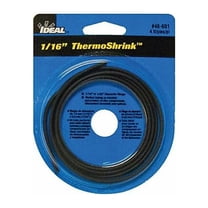 Ideal Shrink Tubing,4 ft,Blk,0.079 in ID,PK5 46-601