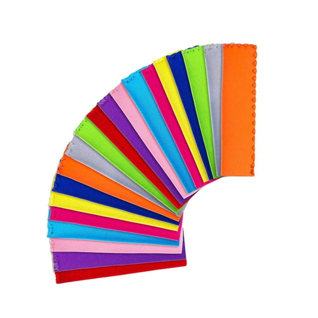 20pcs Neoprene Fabric Popsicle Bags Ice Insulator Sleeves Reusable Protective Holder (Mixed Colors)