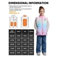 thumbnail image 7 of ORRNIKKO Kids' Heated Vest with Battery Pack Lightweight Vest Rainbow L, 7 of 7