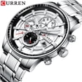 thumbnail image 4 of Curren  8362 Steel Belt Calendar Popular Men's Watch Business Waterproof Quartz Watch, 4 of 6